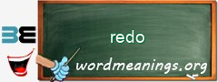 WordMeaning blackboard for redo